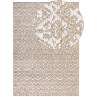 Beliani Rug ATIMA Beige 160 x 230 cm Jute