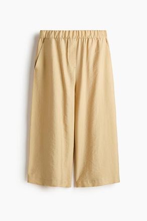 H&M Straight Lyocell-blend Trousers in Beige at Nordstrom, Size X-Small