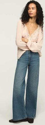 Lucky Brand Womens High Rise Stevie Wide Leg