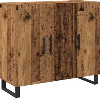 vidaXL Sideboard Old wood 90 x 34 x 80 cm Engineered wood Vidaxl