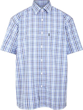 Champion Mens Doncaster Country Short Sleeve Shirt-Lt Blue Check-4XL-Max 63,160cm