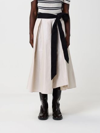 Max Mara S Max Mara Baschi Cotton Blend Twill Midi Skirt