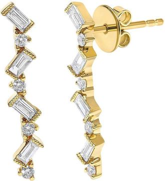 House of Brilliance Haus Of Brilliance 14K 0.56 Ct. Tw. Diamond Drop Earrings