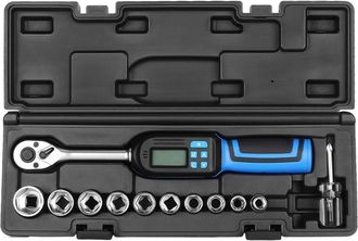 OEM Llave Dinamom&eacute;trica Digital Con Cabezales Reemplazables, Mecanismo De Trinquete, 4 Unidades De Medida, Llave Dinamom&eacute;trica Con Alertas Audibles/vibrat