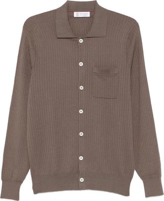 Brunello Cucinelli Ribbed-knit Button-up Cardigan