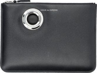 Comme Des Garçons Silver Eyelet Pouch