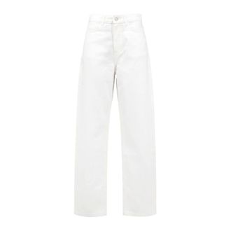 Frankie Shop Jeans, Dames, Wit, L, Katoen, Nelton Barrel-Leg Jeans
