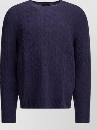 Polo Ralph Lauren cable-knit wool cashmere crew-neck sweater