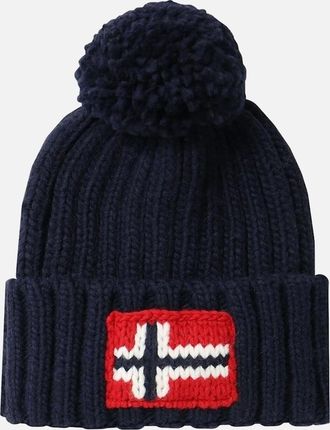 Napapijri Mens Napapijri Semiury 5 Beanie Hat Blue Marine - Navy - Size: 1 size