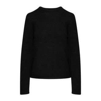 Selected Lulu New Ls Knit O-Neck - Dames - Truien - Zwart - Maat: XS Wol