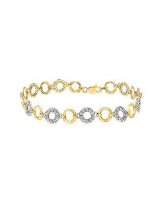 House of Brilliance Haus Of Brilliance 14K 0.50 Ct. Tw. Diamond Link Bracelet