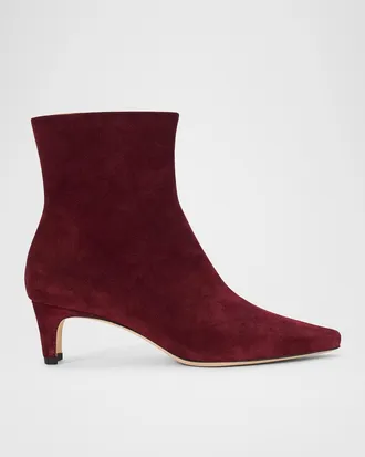 Staud Wally Suede Ankle Boots