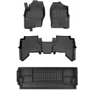 OEM Set Alfombrillas De Goma 3d Nissan Pathfinder 3 2005-2013 7 Plazas