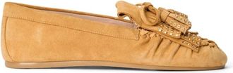 Stuart Weitzman Barry Moccasin - Dames - Loafers - Bruin - 39 EU - Su&egrave;de - Schoenen