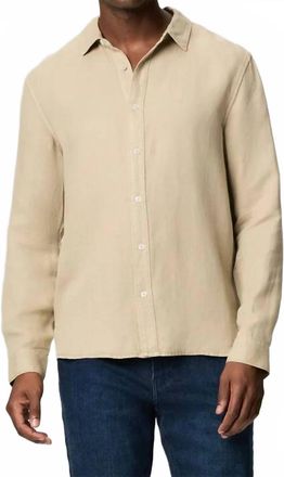 Paige Peters Long-Sleeve Button-Up Shirt In Light Vulcan