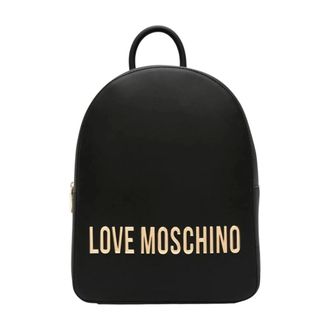 NWT Love Moschino Backpack Black Gold Signature Logo Shoulder Bag Stud Cute offers