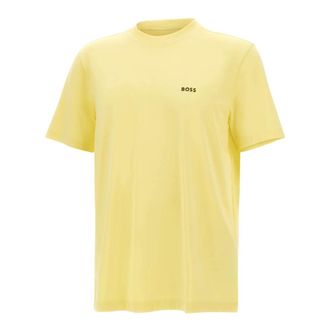 HUGO BOSS Hugo, T-Shirts, male, Yellow, Size: 3XL Tee T-shirt