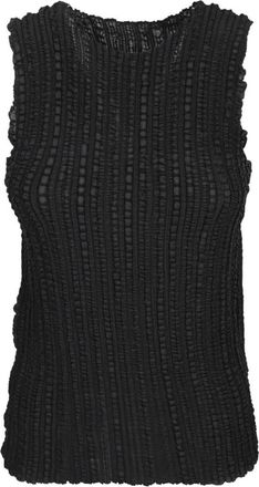 Issey Miyake Jellyfish Pleated Top - Dames - Tops zonder mouwen - Zwart - M - Tops