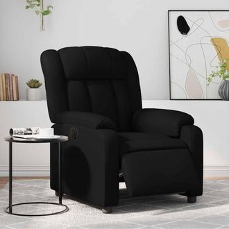 vidaXL Vidaxl - Sill&oacute;n Reclinable El&eacute;ctrico De Cuero Sint&eacute;tico Negro