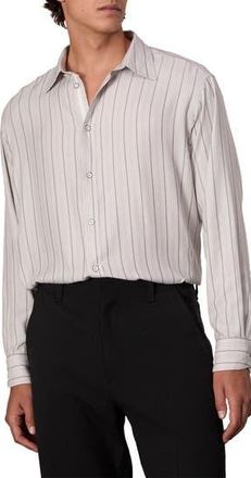 Rag & Bone Matthew Stripe Button-Up Shirt in White Stripe at Nordstrom Rack, Size Xx-Large