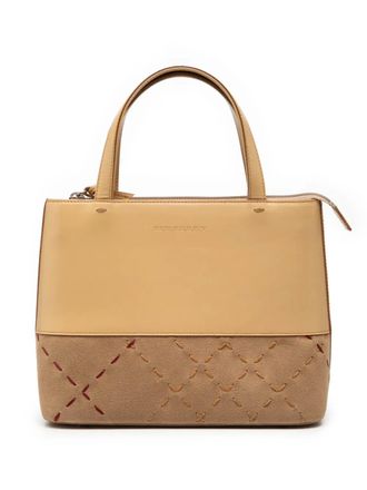 Burberry Borsa tote in pelle e pelle scamosciata 2000-2017 - Marrone