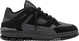 Axel Arigato Black Solid Round Toe Sneakers
