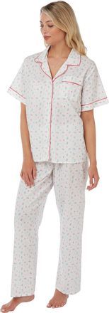 Marlon Womens Sadie Pyjama Sets, Pink (Pink 001), 28-30 (Manufacturer Size:28-30)