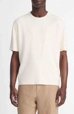 Vince Milano Short Sleeve Crewneck Sweater in Classic Cream at Nordstrom Rack, Size Xx-Large