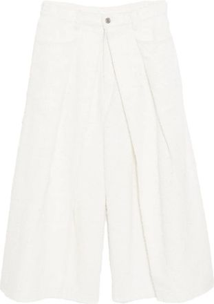 Songzio Jeans crop a portafoglio - Bianco