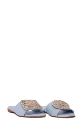BEAUTIISOLES Adeline Slide Sandal in Sky Blue at Nordstrom, Size 5.5