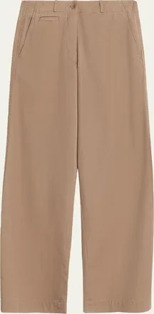 The Row Fadry Cotton Gabardine Wide-Leg Carpenter Pants