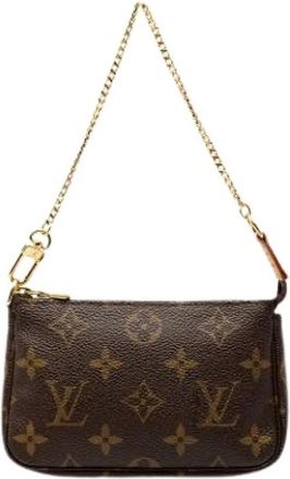 Louis Vuitton Pre-owned Mini Bags, female, Brown, Size: ONE SIZE Pre-owned Canvas Mini Bag