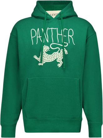 Valentino Garavani Panther Hoodie - Heren - Hoodies - Groen - M - Katoen - Hoodies & sweatvesten