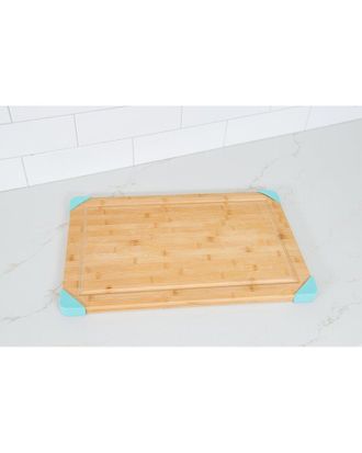 Lipper International Bamboo Cutting Board With Silicone Corners