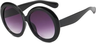 Generic Mens And Womens Large Frame Sunglasses Outdoor Vacation Decorative Sun Glasses(Grey)