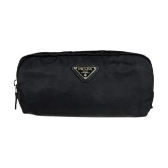 Prada Pre-owned Bags, female, Black, Size: ONE SIZE Pre-owned Vintage Pouch