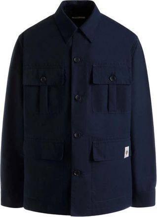 Bally Navy Blue Field Shirt Jacket