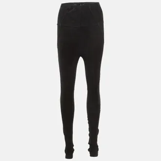 Isabel Marant Black Suede Paneled Leggings