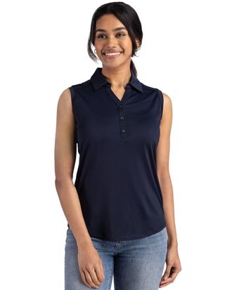 Cutter & Buck Forge Eco Stretch Recycled Womens Sleeveless Polo