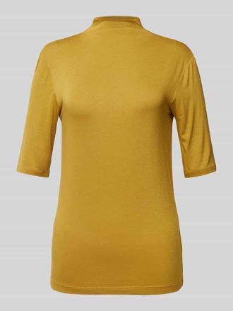 b.young B.Young T-Shirt mit Stehkragen Modell Pinja in DUNKEL GELB, Gr&ouml;&szlig;e S