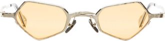 Kuboraum Geometrische Zonnebril - Dames - Zonnebrillen - Geel - ONE Size - Accessoires