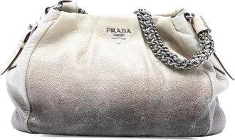 Prada Borsa a spalla Cervo Ombre Antik Chain 2000-2025 - Bianco