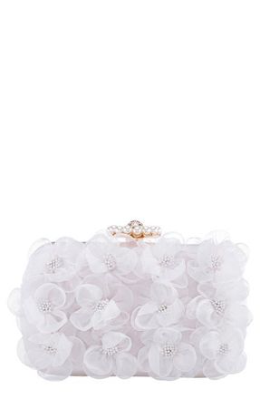Nina Serenity Clutch in White at Nordstrom