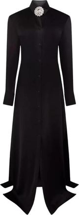 DAVID KOMA Maxi Jurk - Dames - Maxi kleedjes - Zwart - M - Kleedjes