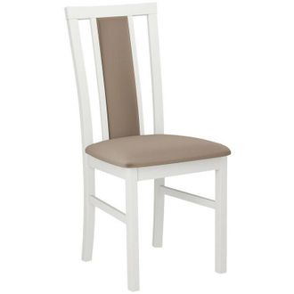 Mirjan24 Silla Victorville 157, Blanco, 93x43x40cm, Tapiz, De Madera, Madera, Muebles Ya Montados