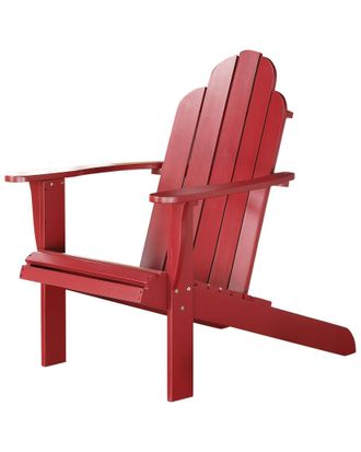 Linon Red Outdoor Adirondack Chair