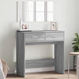vidaXL Tocador Con Espejo Color Gris Sonoma 80x39x80 Cm Vidaxl