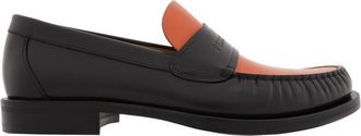 Ferragamo Fort Signature Leather Loafers, Size 9 EE