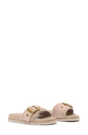 AllSaints Ellie Western Slide Sandal in Rose Dust Pink at Nordstrom, Size 38