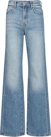7 For All Mankind Tess Wide Jeans - Dames - Loose Fit Jeans - Blauw - W28 - Denim - Jeans